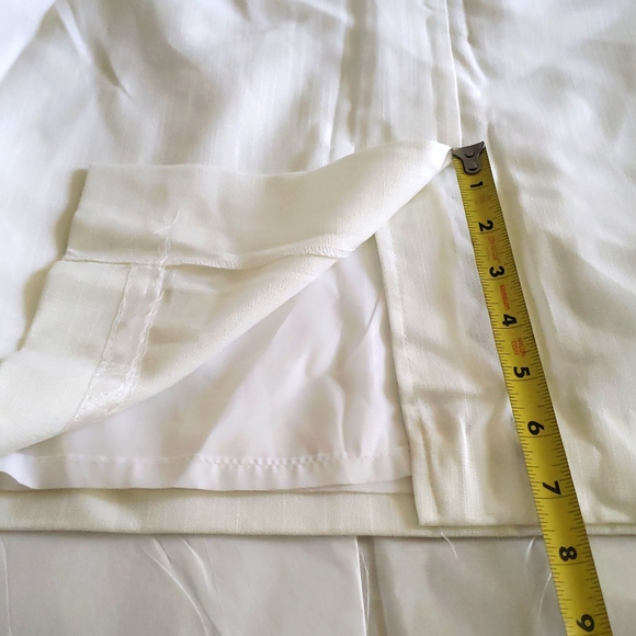 Norton McNaughton USA New Linen Look Straight Pencil SKIRT Back Slit Women's 10 - Picture 12 of 12